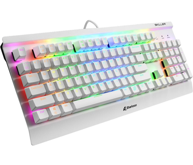 Sharkoon Skiller SGK3 White Kailh Brown - 1111787 - zdjęcie 2